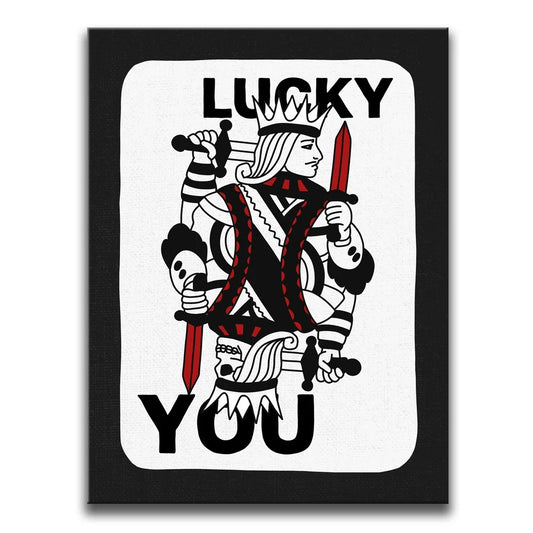 Lucky You Playing Card - Gritty