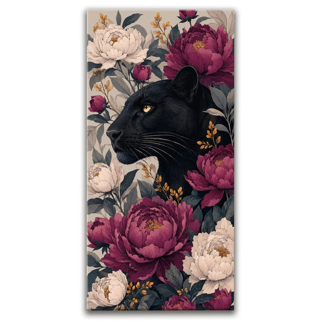 Featured image 1 for Luxury Black Panther Floral Art