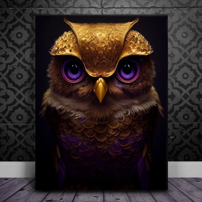 Featured image 1 for Magical Owl With Purple Eyes