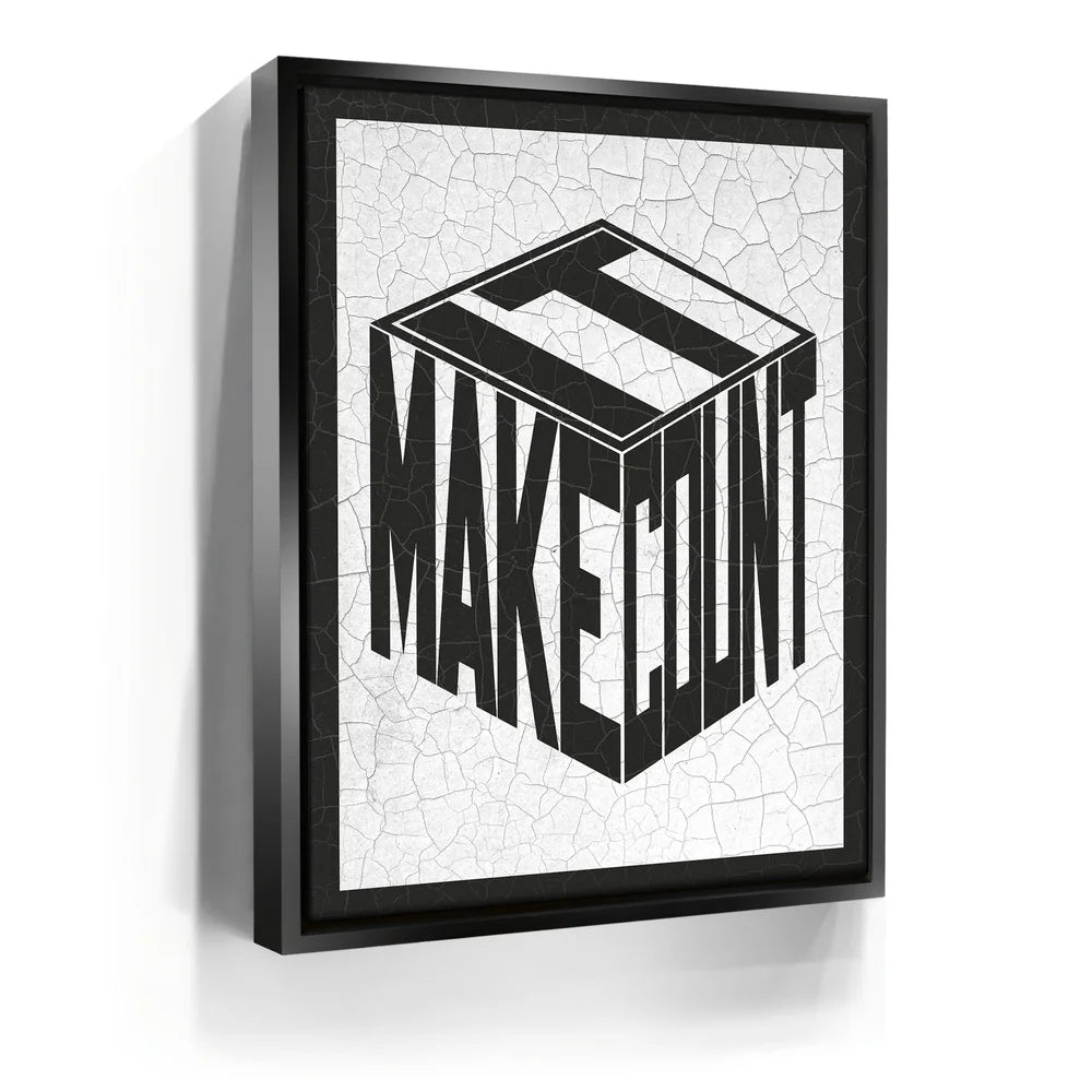 Featured image 5 for Make It Count - Cracked Paint - Black