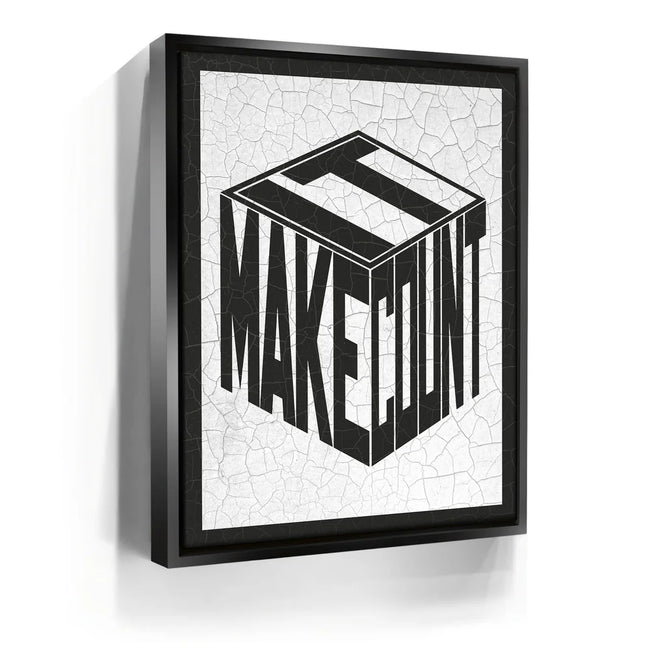 Featured image 5 for Make It Count - Cracked Paint - Black