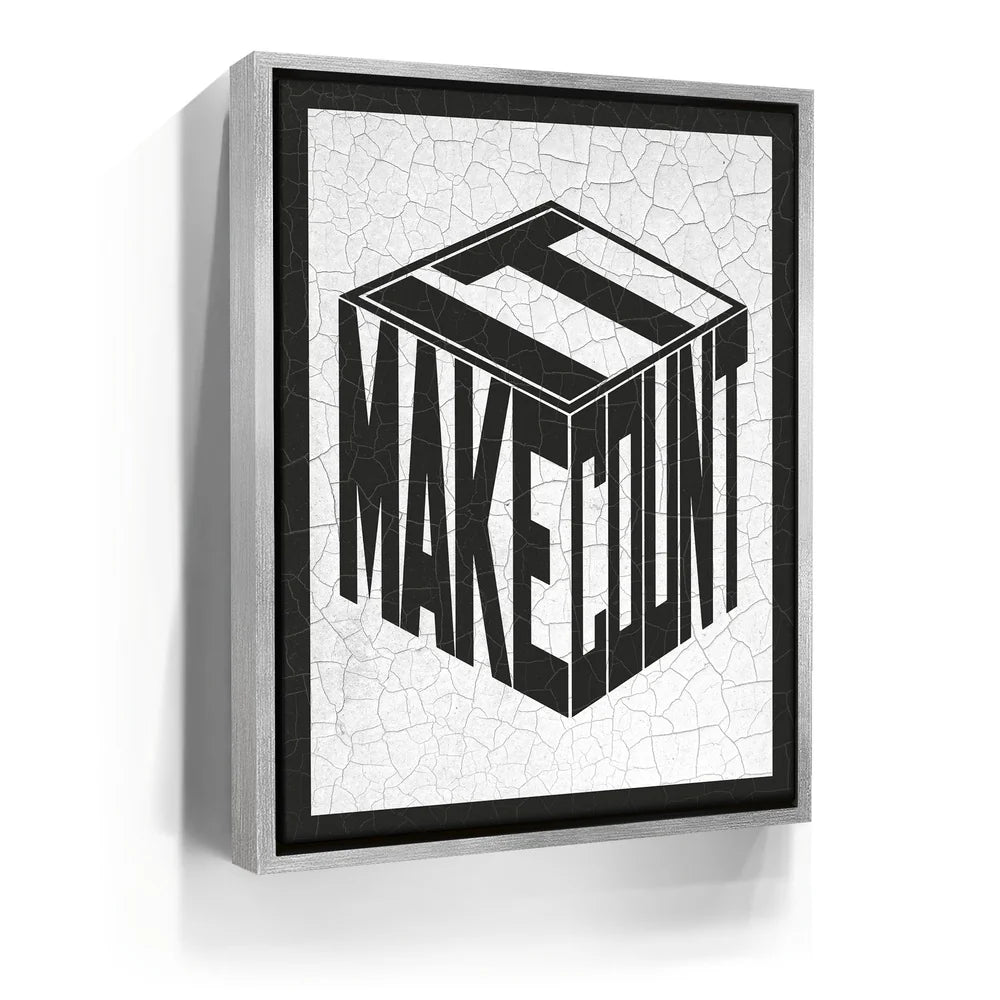 Featured image 8 for Make It Count - Cracked Paint - Black