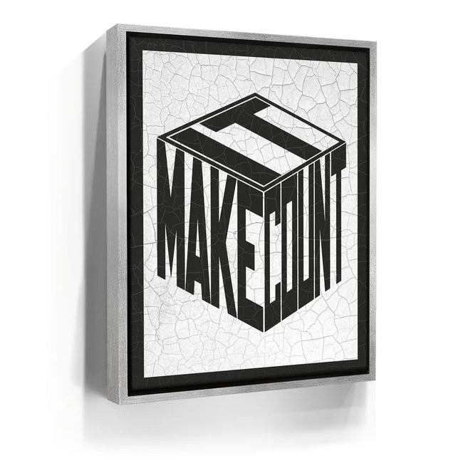 Featured image 8 for Make It Count - Cracked Paint - Black