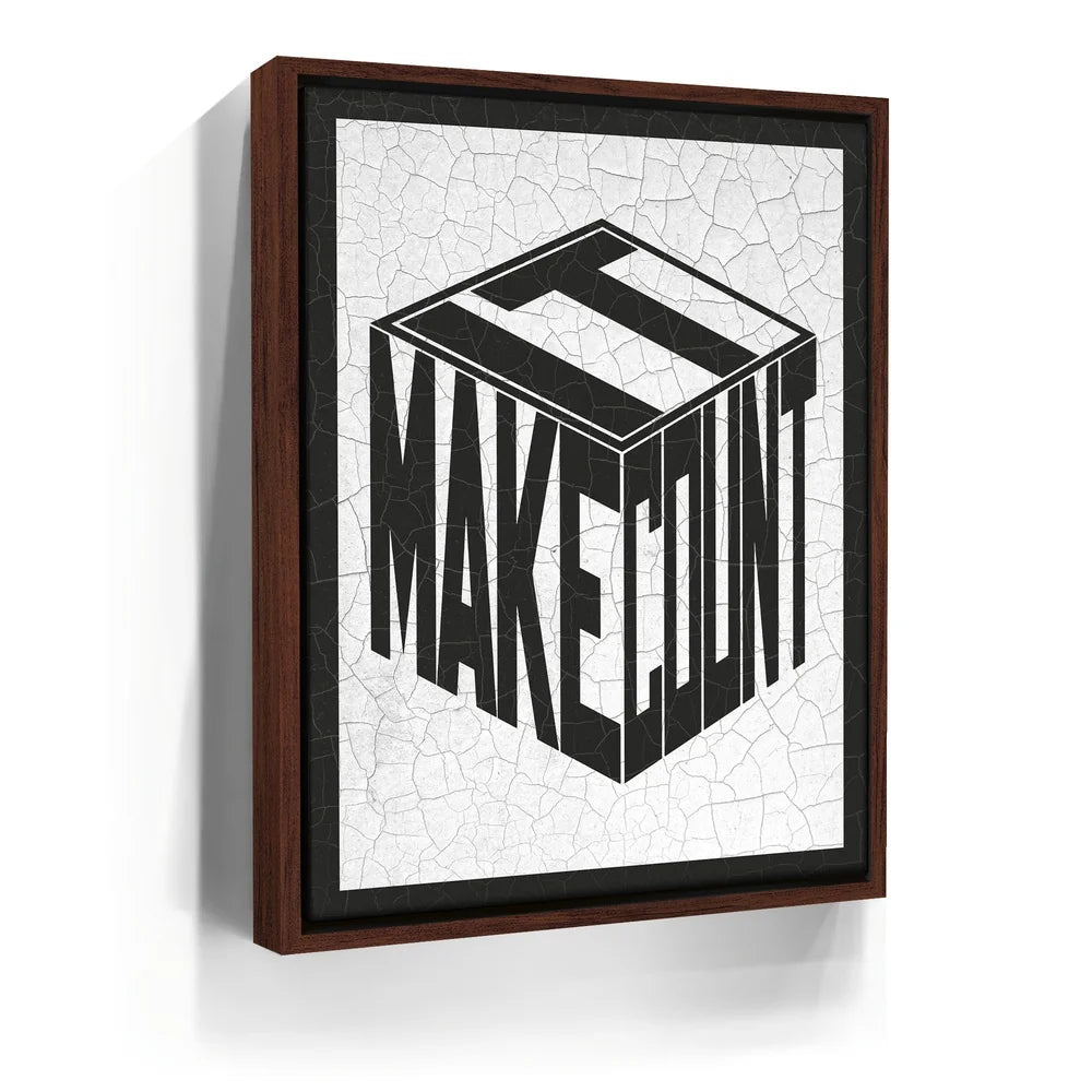 Featured image 10 for Make It Count - Cracked Paint - Black