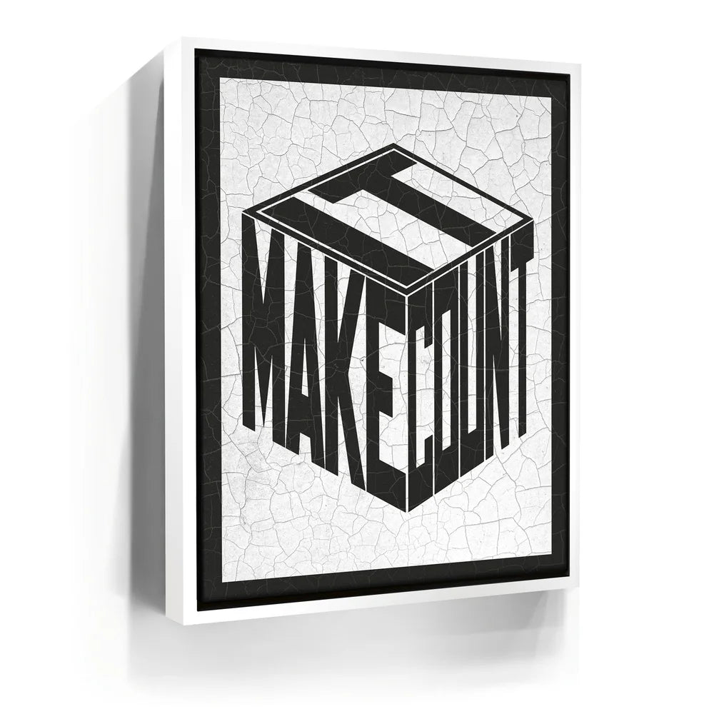Featured image 6 for Make It Count - Cracked Paint - Black