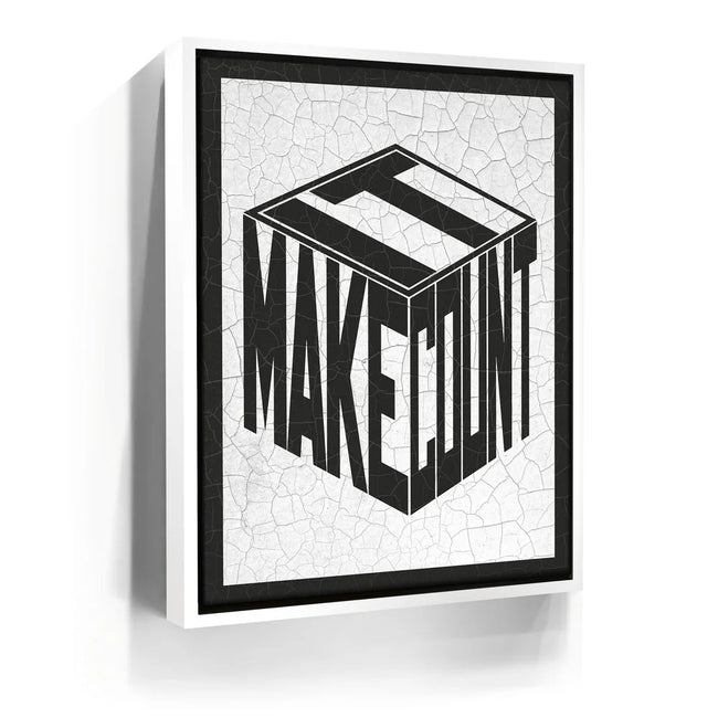 Featured image 6 for Make It Count - Cracked Paint - Black