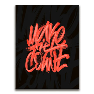 Make It Count - Red - Calligraphy