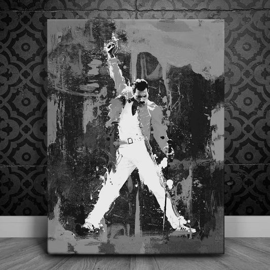 Mamaaa! - Black & White Posters, Prints, & Visual Artwork TheGoatWallArt PORTRAIT 18x24 0.75" STANDARD