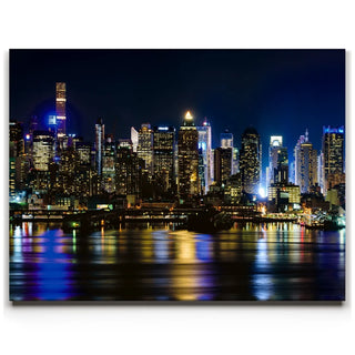 Manhattan Skyline View At Night - 1 Of 2