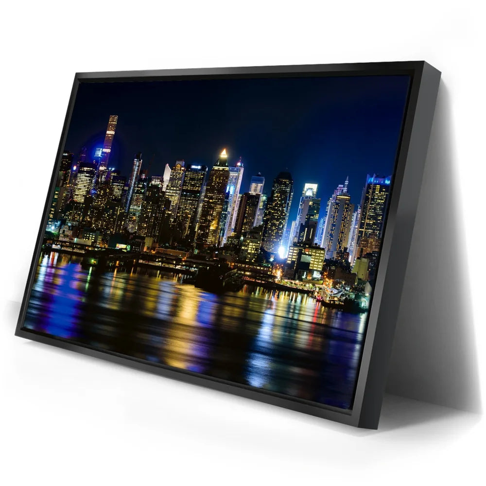 Featured image 2 for Manhattan Skyline View At Night - 1 Of 2