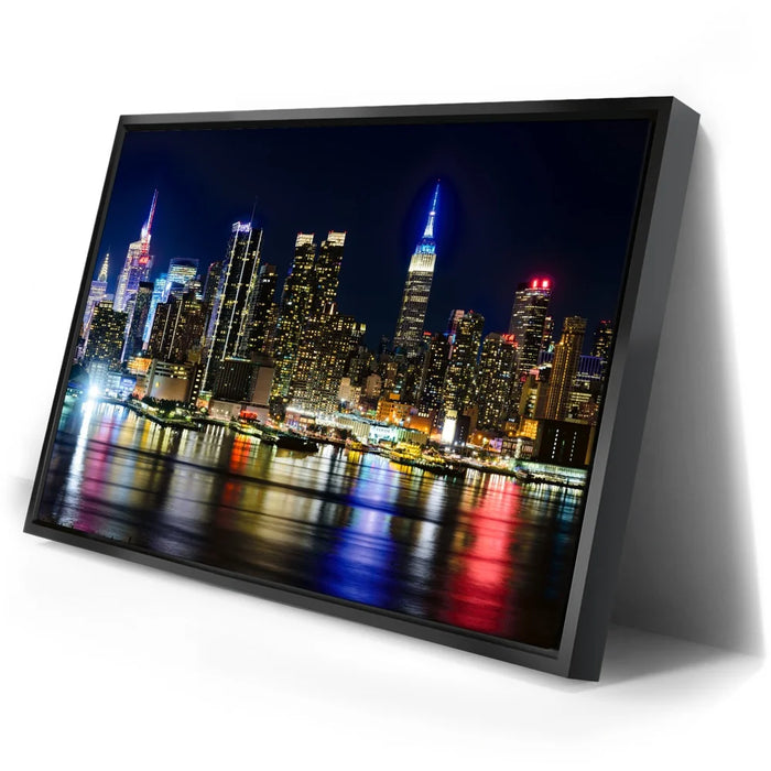 Featured image 2 for Manhattan Skyline View At Night - 2 Of 2