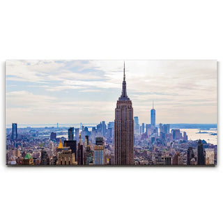 Manhattan With Empire State Building And 1 World Trade Center