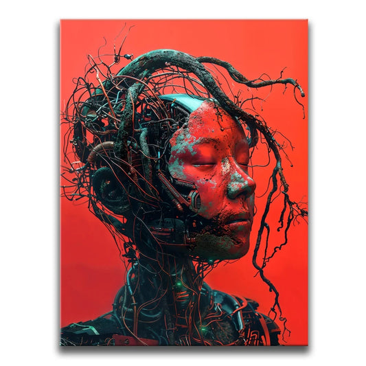 Mechanical Roots Posters, Prints, & Visual Artwork TheGoatWallArt PORTRAIT 18x24 0.75" STANDARD