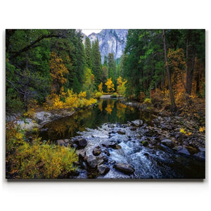 Merced River Reflections In Yosemite