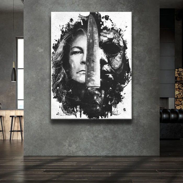 Featured image 2 for Michael Myers Canvas Set - Black & White