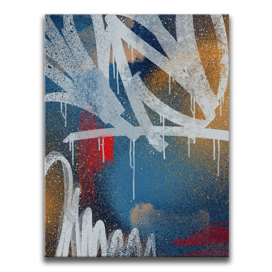 Midnight Drip - Abstract Graffiti