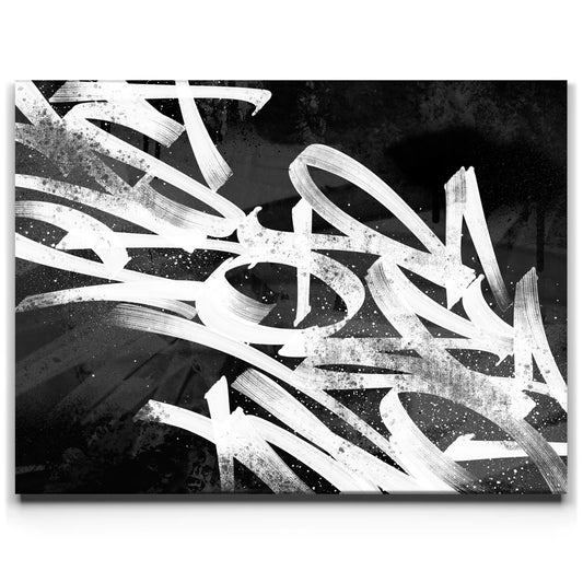 Midnight Tags - Calligraphy Posters, Prints, & Visual Artwork TheGoatWallArt LANDSCAPE 24x18 0.75" STANDARD