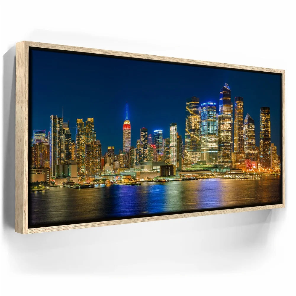 Featured image 9 for Midtown Manhattan Skyline Panoramic View At Night - 2 Of 2