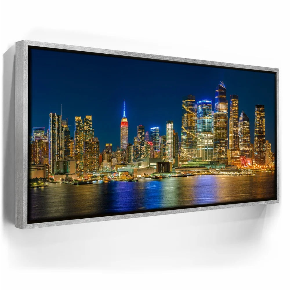 Featured image 8 for Midtown Manhattan Skyline Panoramic View At Night - 2 Of 2