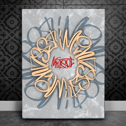 Mindset - Calligraphy II Posters, Prints, & Visual Artwork TheGoatWallArt PORTRAIT 18x24 0.75" STANDARD