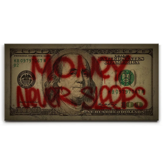 Money Never Sleeps Posters, Prints, & Visual Artwork TheGoatWallArt LANDSCAPE - WIDE 30x15 0.75" STANDARD