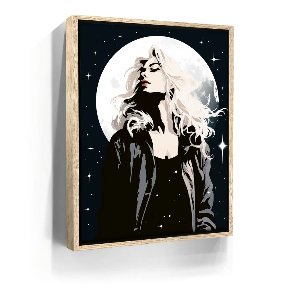 アート・デザイン・音楽 MOROCCO : THE MOON IS MY GUIDE Moonlit Muse – TheGOATWallArt