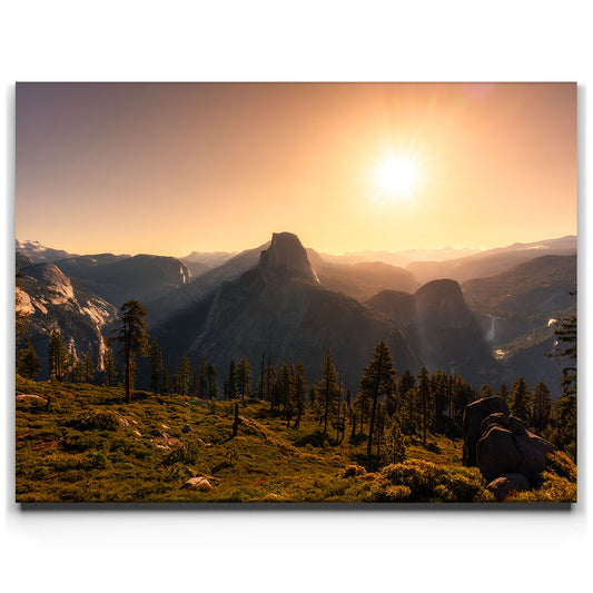 Morning Vista - Yosemite, CA Posters, Prints, & Visual Artwork TheGoatWallArt LANDSCAPE 24x18 0.75" STANDARD