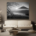 Thumbnail image 2 for Mount Fuji Cherry Blossom Sunrise - B & W