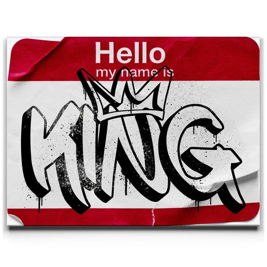 My Name Is King Posters, Prints, & Visual Artwork TheGoatWallArt LANDSCAPE 24x18 0.75" STANDARD