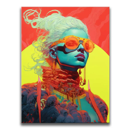 Neon Gaze Posters, Prints, & Visual Artwork TheGoatWallArt PORTRAIT 18x24 0.75" STANDARD
