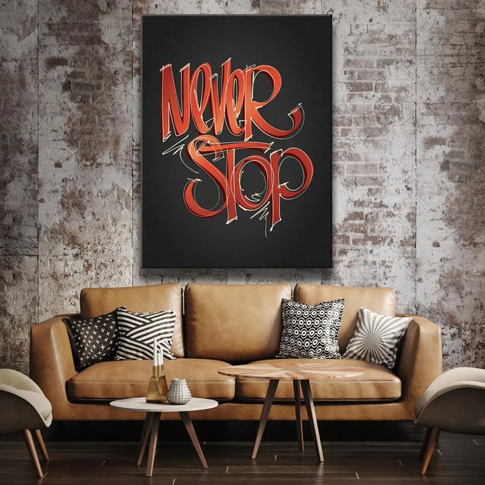 Featured image 2 for Never Stop - Calligraphy