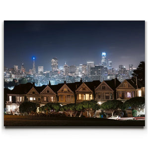Night at the Painted Ladies - San Francisco, CA