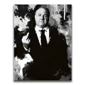 One Finger, One Message - Black and White