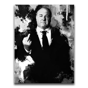 One Finger, One Message - Black and White