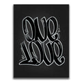 Featured image 1 for One Love - Matte Black - Calligraphy