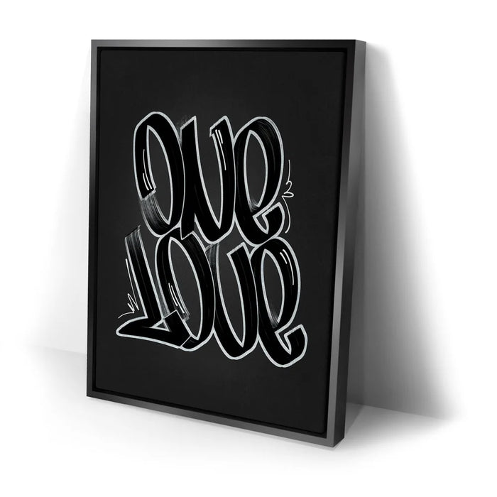 Featured image 2 for One Love - Matte Black - Calligraphy