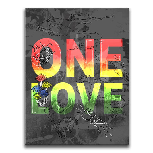 One Love - Sketch Posters, Prints, & Visual Artwork TheGoatWallArt PORTRAIT 18x24 0.75" STANDARD