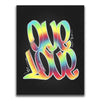 Featured image 1 for One Love - Tie Dye - Calligraphy