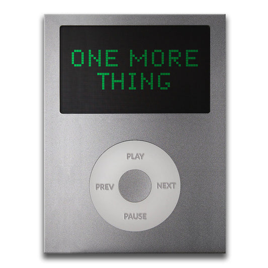 One More Thing - Media Player Posters, Prints, & Visual Artwork TheGoatWallArt PORTRAIT 18x24 0.75" STANDARD