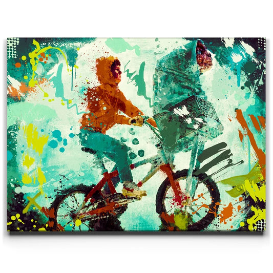 Over The Moon Posters, Prints, & Visual Artwork TheGoatWallArt LANDSCAPE 24x18 0.75" STANDARD