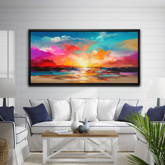 Painted Summer Ocean Sunrise