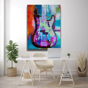 Painted Precision Guitar