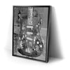 Thumbnail image 2 for Painted Stratocaster Guitar - Black & White
