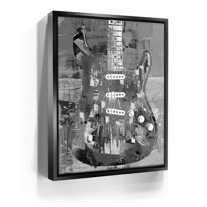 Featured image 5 for Painted Stratocaster Guitar - Black & White