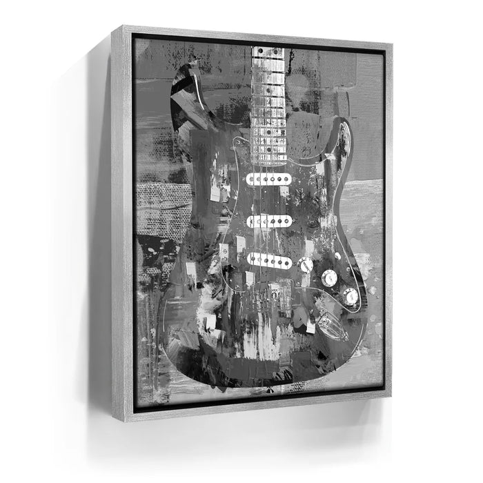 Featured image 8 for Painted Stratocaster Guitar - Black & White