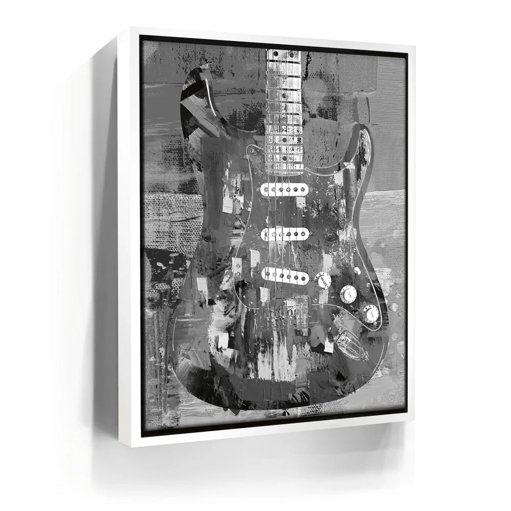 Featured image 6 for Painted Stratocaster Guitar - Black & White