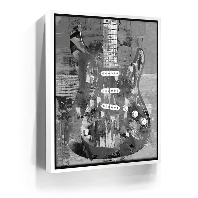 Featured image 6 for Painted Stratocaster Guitar - Black & White