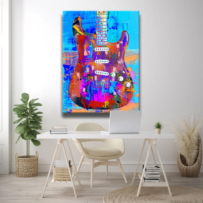 Featured image 2 for Painted Stratocaster Guitar