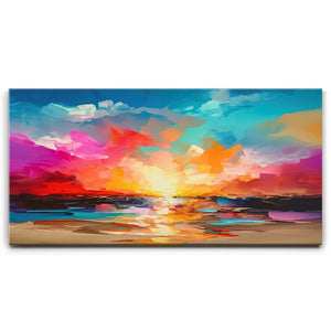 Painted Summer Ocean Sunrise