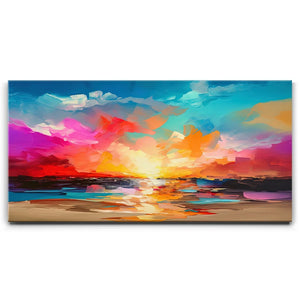 Painted Summer Ocean Sunrise